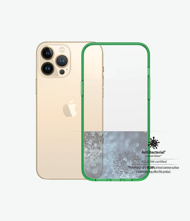 PanzerGlass - Tok ClearCaseColor AB - iPhone 13 Pro Max, lime