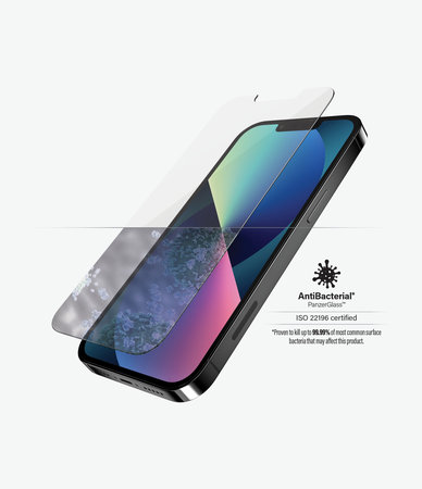 PanzerGlass - Edzett Üveg Standard Fit AB - iPhone 13, 13 Pro és 14, transparent