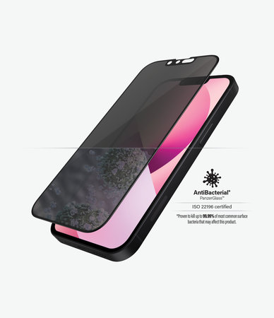 PanzerGlass - Edzett Üveg Case Friendly Privacy AB - iPhone 13 mini, fekete