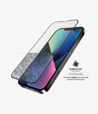 PanzerGlass - Edzett Üveg Case Friendly Anti-Glare AB - iPhone 13, 13 Pro és 14, black