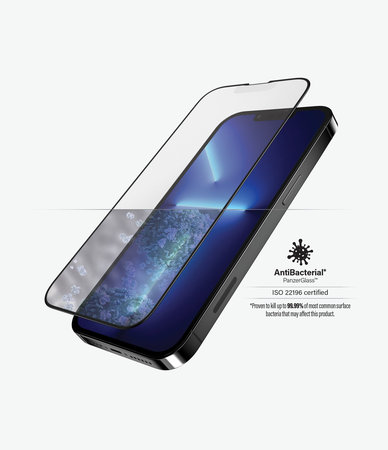 PanzerGlass - Edzett Üveg Case Friendly Anti-Glare AB - iPhone 13 Pro Max és 14 Plus, fekete