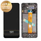 Samsung Galaxy A12 A127F, A032F - LCD Kijelző + Érintőüveg + Keret (Black) - GH82-26485A, GH82-26486A Genuine Service Pack