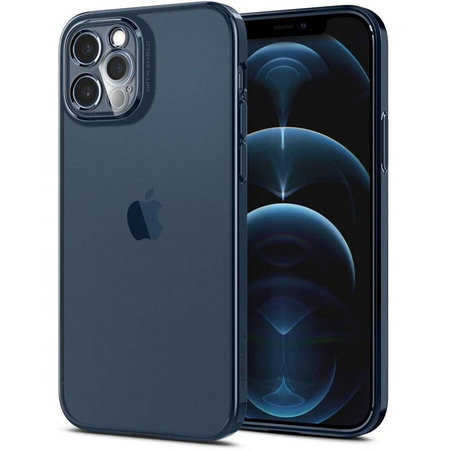 Spigen - Optik kristály tok iPhone 12 Pro készülékhez, krómkék