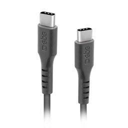 SBS - USB-C / USB-C Kábel (3m), fekete