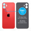Apple iPhone 12 Mini - Hátsó Ház Üveg Nagyobb Kamera Nyílással (Red)