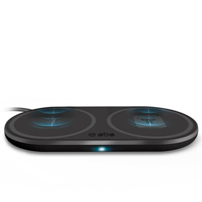 SBS - Duálna Vezeték Nélküli Töltő, fekete