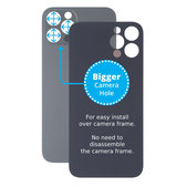 Apple iPhone 13 Pro Max - Hátsó Ház Üveg Nagyobb Kamera Nyílással (Graphite)