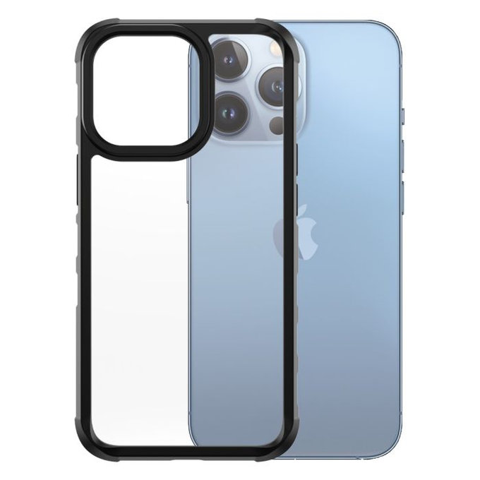 PanzerGlass - Tok SilverBullet ClearCase AB - iPhone 13 Pro, fekete