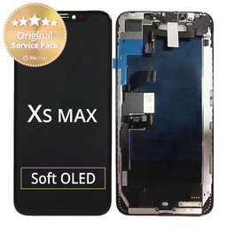 Apple iPhone XS Max - LCD Kijelző + Érintőüveg + Keret - 661-12944 Genuine Service Pack