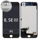 Apple iPhone 8, SE (2020), SE (2022) - LCD Kijelző + Érintőüveg + Keret (Black) Refurbished PRO