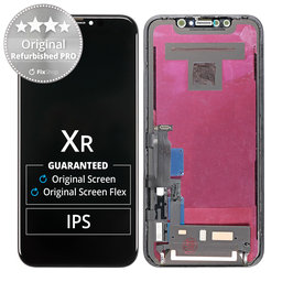 Apple iPhone XR - LCD Kijelző + Érintőüveg + Keret Original Refurbished PRO