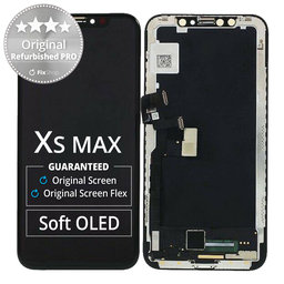 Apple iPhone XS Max - LCD Kijelző + Érintőüveg + Keret Original Refurbished PRO