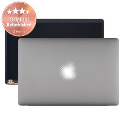 Apple MacBook Pro 15" A1990 (2018 - 2019) - LCD Kijelző + Előlapi Üveg + Fedőlap (Space Gray) Original Refurbished