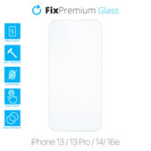 FixPremium Glass - Edzett üveg - iPhone 13, 13 Pro, 14 és 16e