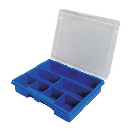 Tárolódoboz - 7 Rekeszes - 178 x 145 x 36mm (Kék)