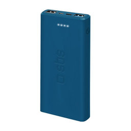 SBS - PowerBank 10000 mAh, 2x USB, kék