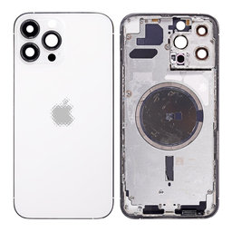Apple iPhone 13 Pro Max - Hátsó Ház (Silver)