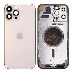 Apple iPhone 13 Pro Max - Hátsó Ház (Gold)