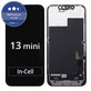 Kijelző In-Cell FHD iPhone 13 Mini, Érintőüveg kerettel, FixPremium