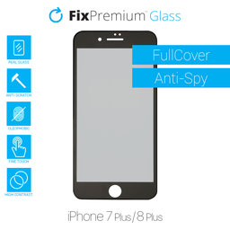 FixPremium Privacy Anti-Spy Glass - Edzett üveg - iPhone 7 Plus és 8 Plus