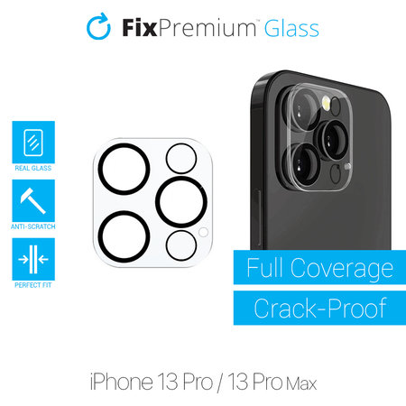 FixPremium Glass - Edzett üveg és hátsó kamera - iPhone 13 Pro és 13 Pro Max