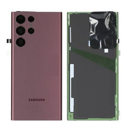 Samsung Galaxy S22 Ultra S908B - Akkumulátor Fedőlap (Burgundy) - GH82-27457B Genuine Service Pack