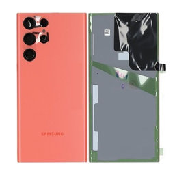 Samsung Galaxy S22 Ultra S908B - Akkumulátor Fedőlap (Red) - GH82-27457H Genuine Service Pack