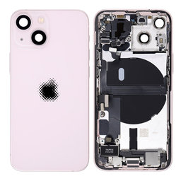 Apple iPhone 13 Mini - Hátsó Ház Apró Alkatrészekkel (Pink)