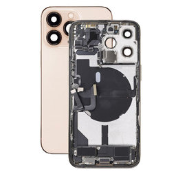 Apple iPhone 13 Pro - Hátsó Ház Apró Alkatrészekkel (Gold)