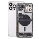Apple iPhone 13 Pro Max - Hátsó Ház Apró Alkatrészekkel (Silver)