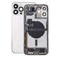 Apple iPhone 13 Pro Max - Hátsó Ház Apró Alkatrészekkel (Silver)