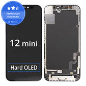 Kijelző Hard OLED iPhone 12 Mini, Érintőüveg kerettel, FixPremium
