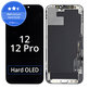 Kijelző Hard OLED iPhone 12, 12 Pro, Érintőüveg kerettel, FixPremium