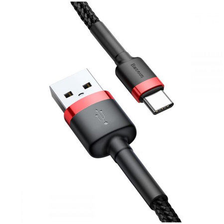 Baseus - Kábel - USB / USB-C (1m), piros/fekete