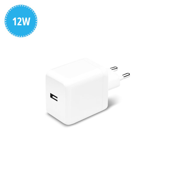 USB-A töltőadapter, 12W, Apple-kompatibilis