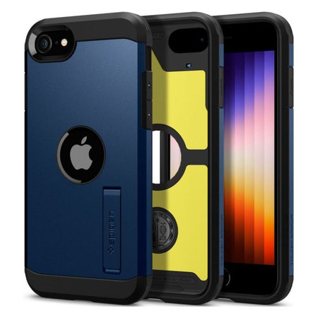 Spigen - Ügy Tough Armor - iPhone SE 2020 és 2022, Navy Blue