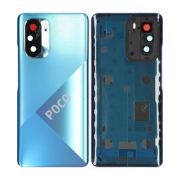 Xiaomi Poco F3 - Akkumulátor Fedőlap (Deep Ocean Blue) - 56000CK11A00 Genuine Service Pack