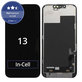 Kijelző In-Cell FHD iPhone 13, Érintőüveg kerettel, FixPremium