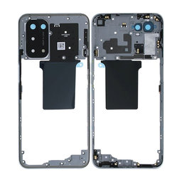 Oppo A54 5G, A74 5G - Middle Frame (Space Silver) - 4906355 Genuine Service Pack