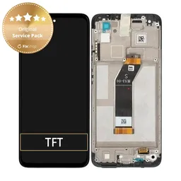 Xiaomi Redmi 10 (2022) 21121119SG 22011119UY - LCD Kijelző + Érintőüveg + Keret (Carbon Gray) - 560001K19S00 Genuine Service Pack