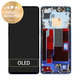 Oppo Find X2 Neo - LCD Kijelző + Érintőüveg + Keret (Starry Blue) - 4904018 Genuine Service Pack