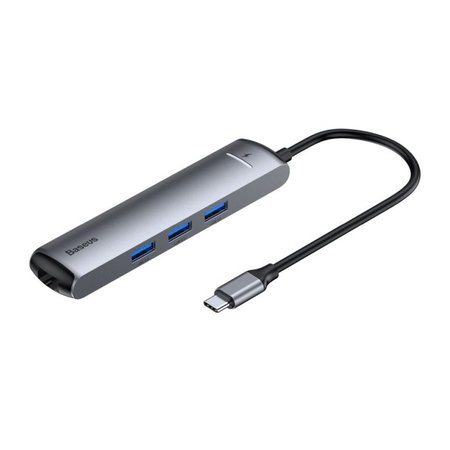 Baseus - USB-C Hub 6v1, szürke