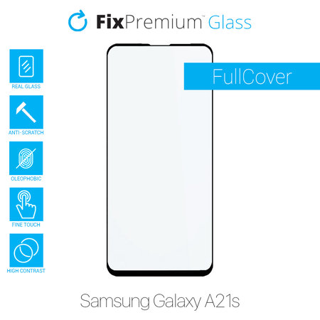 FixPremium FullCover Glass - Edzett üveg - Samsung Galaxy A21s