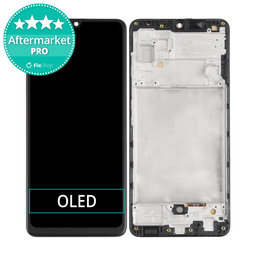Samsung Galaxy A32 4G A325F - LCD Kijelző + Érintőüveg + Keret (Black) OLED