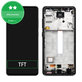 Samsung Galaxy A52 4G A525F - LCD Kijelző + Érintőüveg + Keret (Awesome Black) TFT