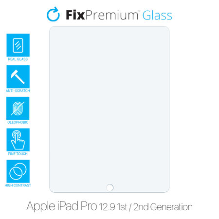 FixPremium Glass - Edzett üveg - Apple iPad Pro 12.9" (1st Gen 2015, 2nd Gen 2017)