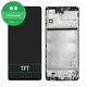 Samsung Galaxy M51 M515F - LCD Kijelző + Érintőüveg + Keret (Celestial Black) TFT