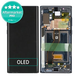 Samsung Galaxy Note 10 Plus N975F - LCD Kijelző + Érintőüveg + Keret (Black) OLED