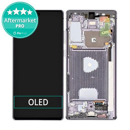 Samsung Galaxy Note 20 N980B - LCD Kijelző + Érintőüveg + Keret (Black) OLED