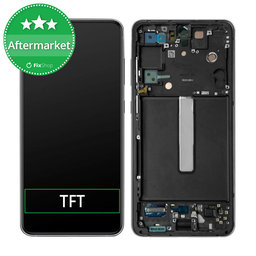 Samsung Galaxy S21 FE G990B - LCD Kijelző + Érintőüveg + Keret (Black) TFT